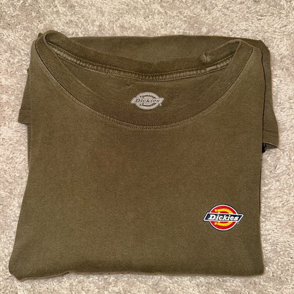Dickies Men's Olive Long Sleeve Tee